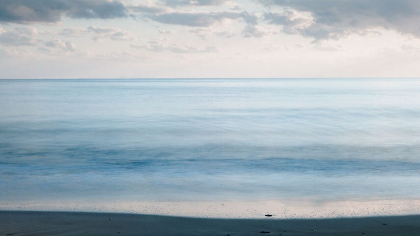 減光フィルターを使って撮った海の写真
